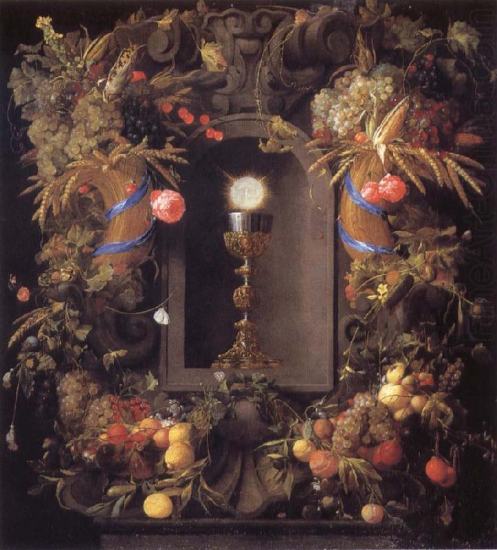 Jan Davidsz. de Heem Chalice and the host,surounded by garlands of fruit china oil painting image